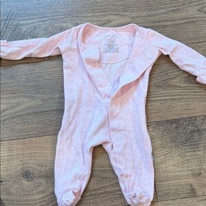 Magnetic Me Soft Pink Baby Footie One-Piece 0-3 m